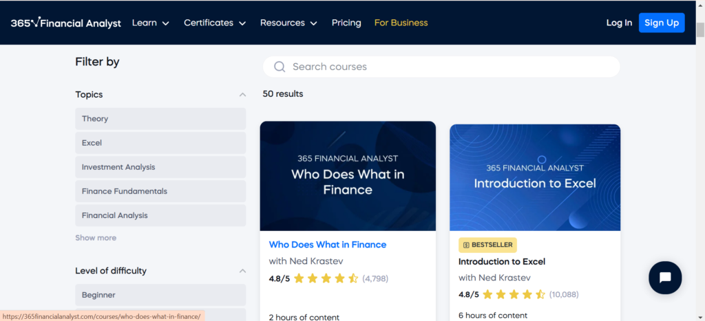 Courses Library